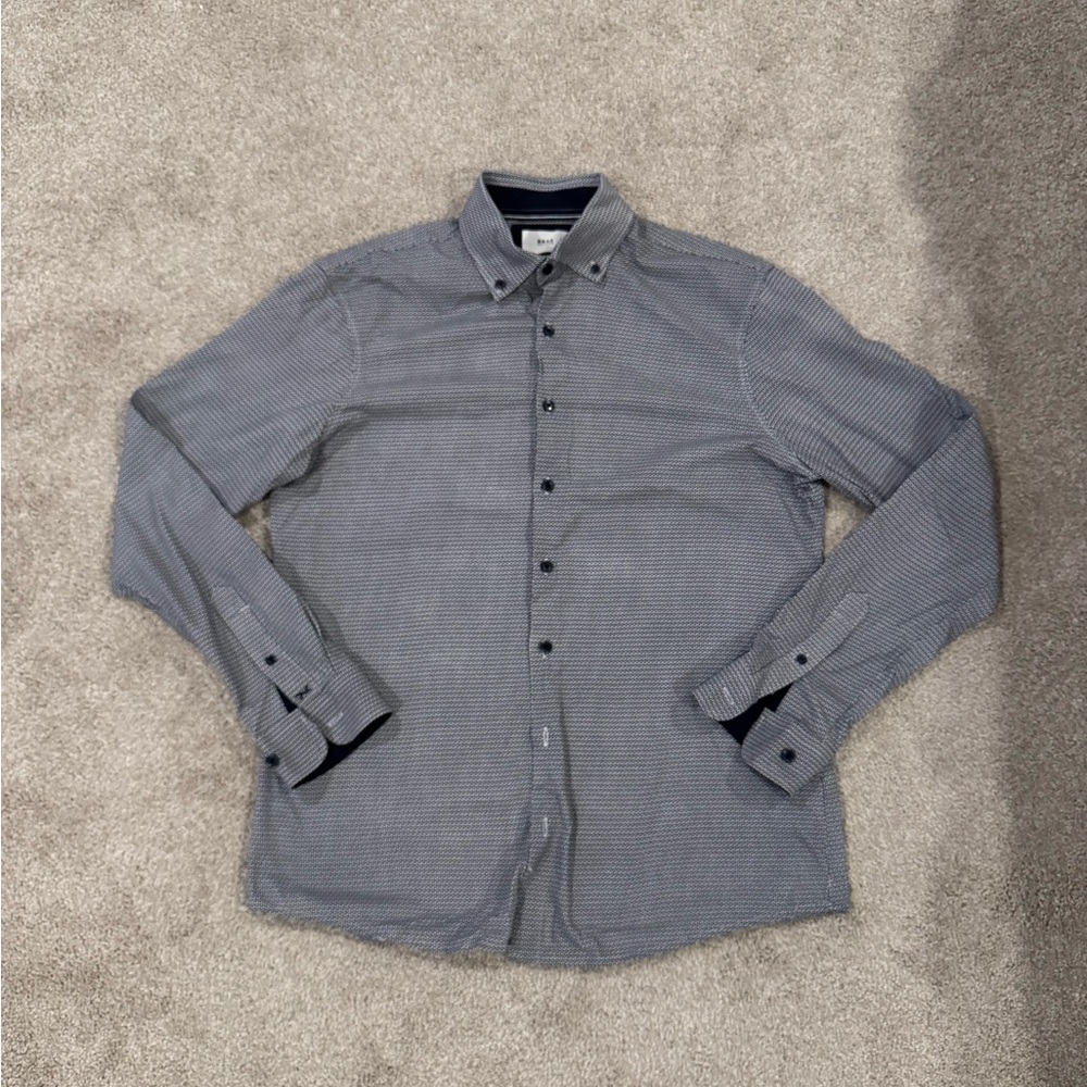 BRAX Men's Blue Button-Up Shirt